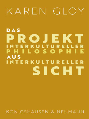 cover image of Das Projekt interkultureller Philosophie aus interkultureller Sicht